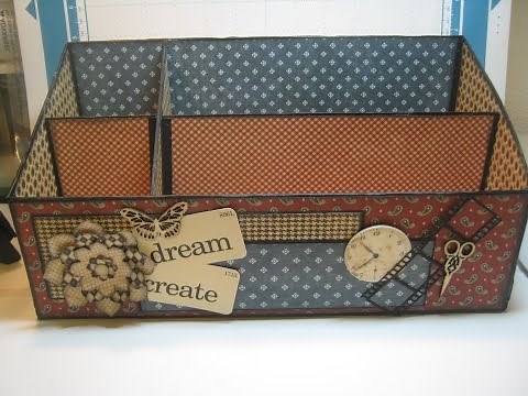 How To Make Your Own Desktop Organizer - Tutorial