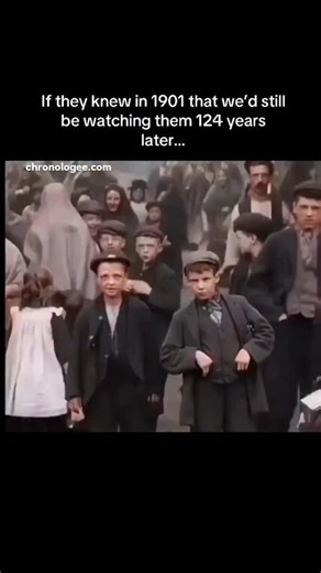 chronologee | In 1901, filmmakers Sagar Mitchell and James Kenyon traveled around northern England filming everyday street scenes—factory workers leaving... | Instagram