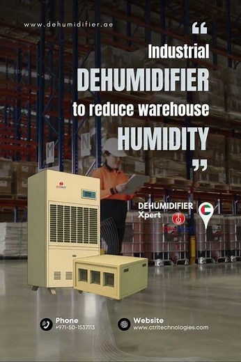 Warehouse dehumidification system for moisture control
