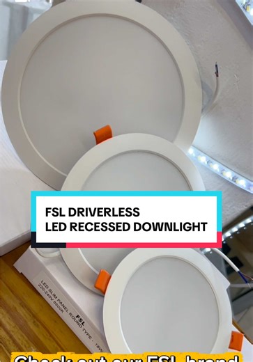 FSL Driverless LED Recessed Downlight Features