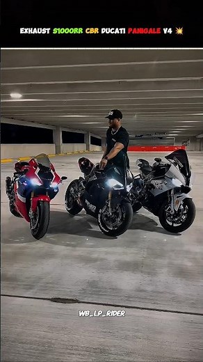 Best Exhaust Sound 💥 Honda CBR 🆚 BMW S1000Rr 🆚 Ducati Panigale V4 ⚡ #Shorts #bike