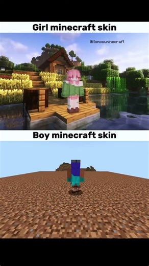 Boys Vs Girls in Minecraft | #minecraft #gaming #viral #viralshorts