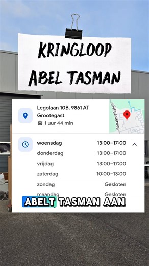 Mariëlle on Instagram: "STOP! Dit is misschien wel een van de beste kringlopen van Groningen 😳✨ Abel Tasman in Grootegast… wat een droomplek! Elke speurder, thrifter en kringloopgekkie gaat hier los! Zet ‘m op je lijstje, nu! 📝♻️✨ #kringloop #kringlopen #BesteKringloop #GroningenTips #KringloopGrootegast #ThriftTreasure #KringloopDag"