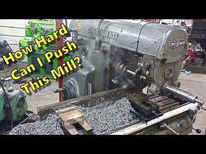 Milling a Deep Groove With The Horizontal Mill - Manual Machine Shop