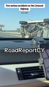 Two serious accidents on the Limassol highway (20/11/2025) #RoadReportCY | RoadReport.CY
