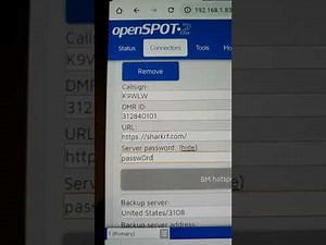 Openspot 2 DMR Settings