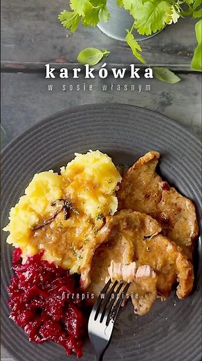 Karkówka w sosie własnym ☺️ prosty i pyszny obiad w 30 minut! #recipe #pyszne