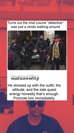 Louvre Detective Vibes 🕵️‍♂️😂