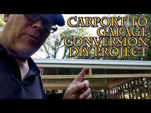Tour of my Carport to Garage Conversion Project! #diy