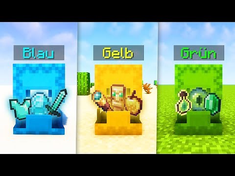Minecraft, aber es regnet SHULKERKISTEN (Farbe = Items)