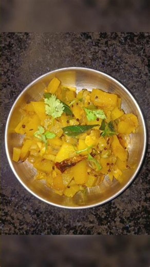 🗣️how to make pumpkin bhaji 😋