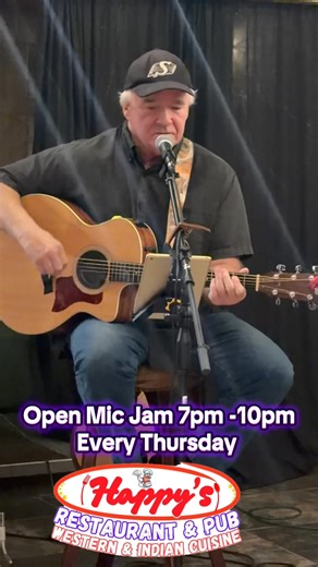 Open Mic Jam come and Join us Every Thursday from 7PM - 10PM At Happy's Restaurant & Pub | Happy's Restaurant & Pub | Facebook