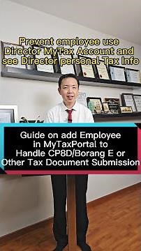 Guide on add Employee in MyTax Portal