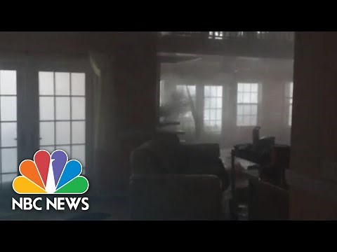 Dramatic Video Shows Waves Taking Over Home In Bahamas During Hurricane Dorian | NBC News