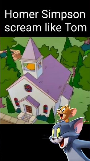 Homer Simpson screaming like Tom #thesimpsons #tomandjerry #cartoonnetwork