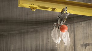 See what happens when a bowling ball and a feather are dropped in the world’s biggest vacuum chamber