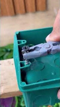 simple trick to secure an electrical box #electrician #installation
