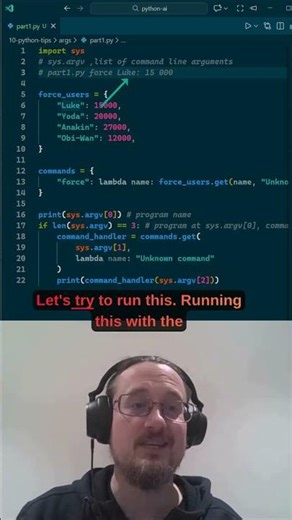 part 1: Learn program arguments in #python #pythonprogramming #coding