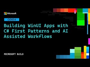 Building WinUI Apps with C# First Patterns and AI Assisted Workflows | OD854