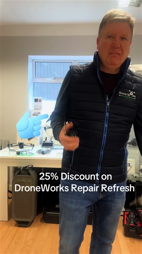 Droneworks Repair Refresh 25% Discount for one week only 16th-22nd February 🤌#drone #dji #dronerepairs#dronecrash #repairrefresh