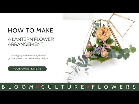 How to make a Floral Lantern using fresh flowers