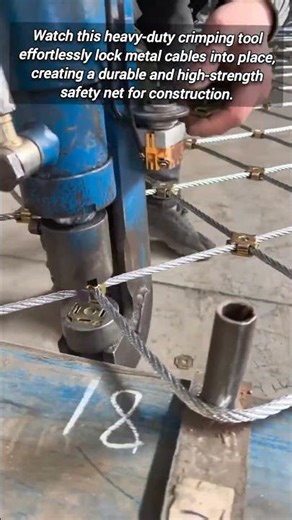 Automated Systems Creating High Strength Safety Cable Netting Structures