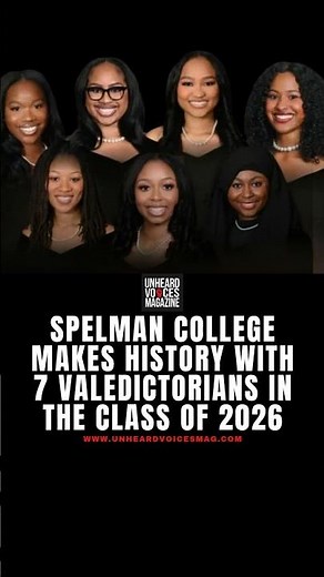 #Spelman makes history with 7 valedictorians in the Class of 2026 #valedictorian #hbcu