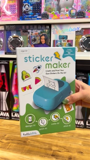We’re here with another ⭐️Toy Expert Pick⭐️ for this Holiday season! The Hello Blink Sticker Maker is an amazing gift for your crafty kid. With this little printer, you can create any sticker design that you can imagine! #magichappenzhere #stickermaker | Wonder Works | Facebook