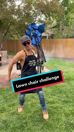 Let’s see your Lawn Chair Challenge #lawnchairchallenge Grilling aprons available at DudeDad.com #HavaianasLivreDeCliches