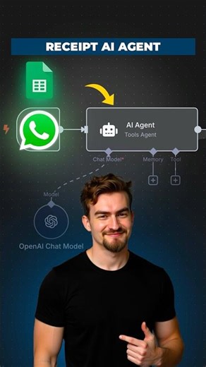 This Receipt AI Agent analyses your bills with ChatGPT and tracks them in google sheets n8n no code.