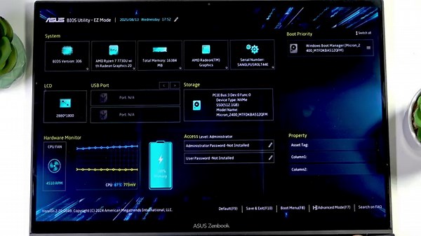 ASUS ZenBook A14 – How to Enter BIOS Menu
