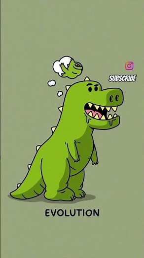 Evolution 😄 #shorts #viral #trending #funny #comedy #cartoon #animation #dinosaur #evolution #memes