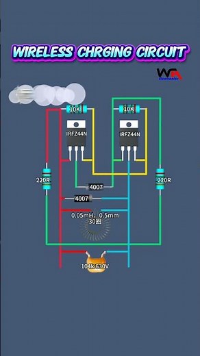 Wireless Charging Circuit...Diy Electronics Project #wirelesscharger #wirelesscharging #diy