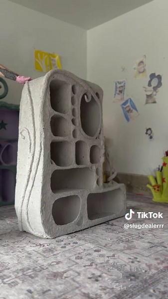 How to Finish a Grapevine Paper Mache Shelf Covering
