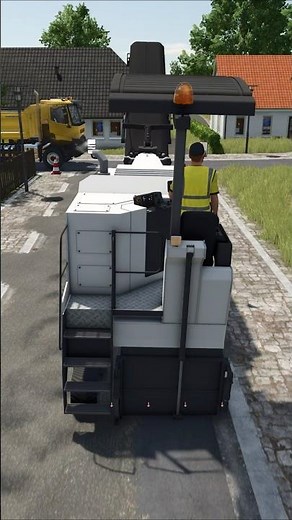 MILLING ASPHALT WITH WIRTGEN W 130 PLANER! ⚠️🚨 | Farming Simulator 25 #shorts #farmingsimulator