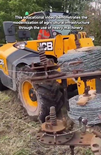 Automated Barbed Wire Installation with Telehandlers