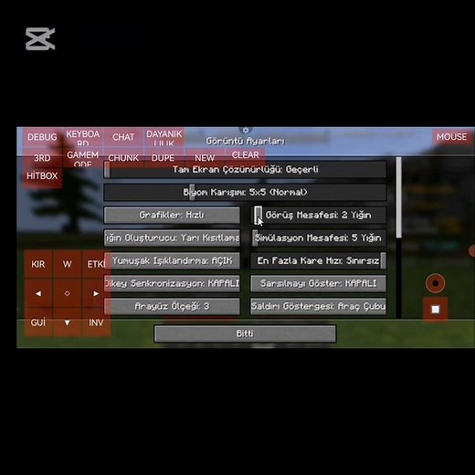 Minecraft fps artırma