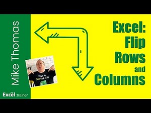 Excel: The TRANSPOSE Function: Instantly Switch Rows and Columns!