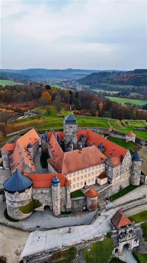 Fly Over Unbeaten Rosenberg Fortress – Kronach’s Epic Star-Fort!