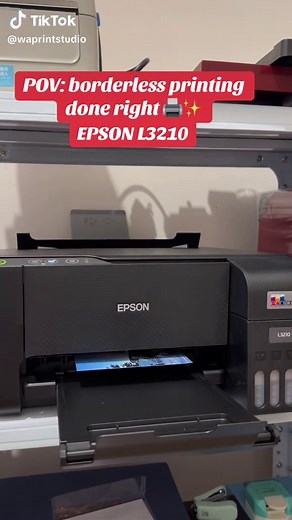 Experience Perfect Borderless Printing with EPSON L3210