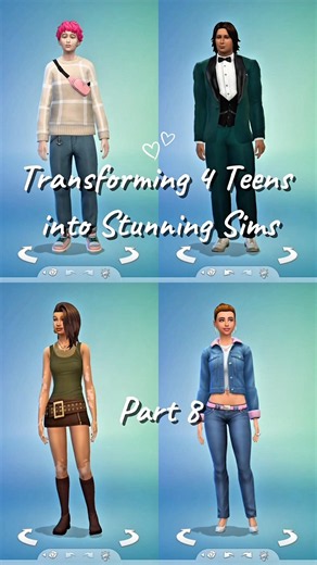 Sims 4 Teens Glow Up--part(8) ✨ CCMakeover #sims4 #teens #makeover #thesims4