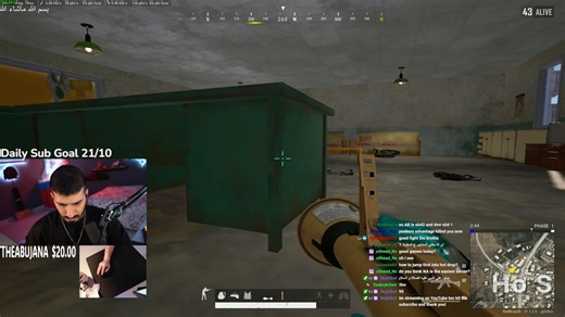 PUBG国外主播道具大师BadBoy极限一穿四