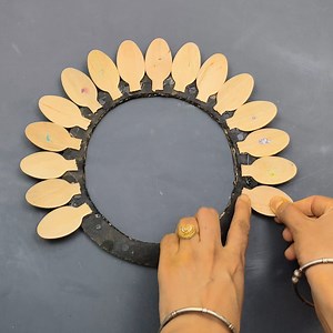 recycling waste wooden spoons craft ideas | My Arts & Crafts