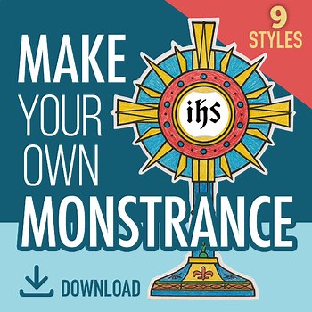 Make Your Own Monstrance Craft – Catholic Printable