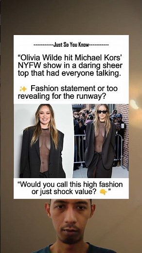 “Olivia Wilde Turns Heads in Bold NYFW Look 👀”