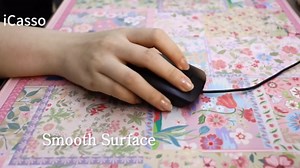 iCasso Desk Cover Mat Green,Extra Large Mouse Pad for Desktop,Anti-Slip Keyboard Pad with Stitched Edges,Cute Floral Computer Mat for Women,Aesthetic Desk Protector for Office Home Dorm