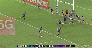Kane Bradley gets his first NRL try