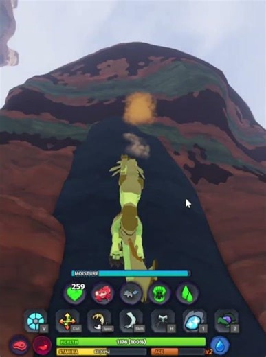 Wild Lissiceous climbs the mesa sky islands | Creatures of Sonaria Roblox