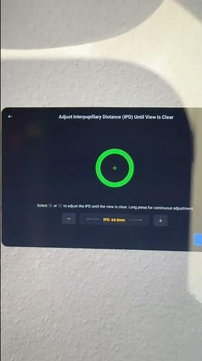 1.6.1 Pico 4 Ultra IPD setup inside Headset with the Controller! #shorts