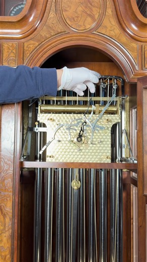 Testing Herschede Grandfather Clock Tubes with Whittington Chimes #clock #grandfatherclock #westminster #chime #foryoupage